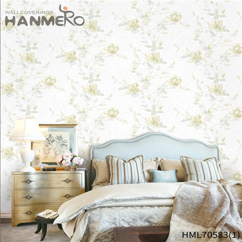 HANMERO 0.53*10M Unique Flowers Deep Embossed European Exhibition PVC wallpaper room decor