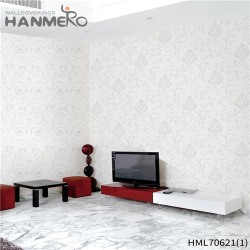 HANMERO PVC Exhibition Flowers Deep Embossed European Unique 0.53*10M wallpaper designs bedroom