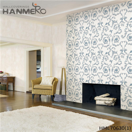 HANMERO PVC Unique Flowers Exhibition European Deep Embossed 0.53*10M wallpapwe