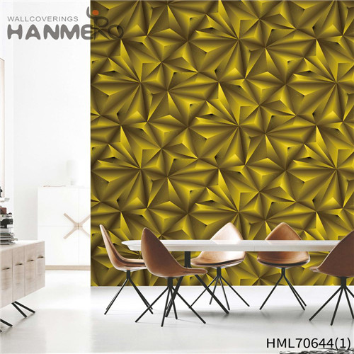 HANMERO PVC Manufacturer Landscape Deep Embossed European House 1.06*15.6M home wallpaper