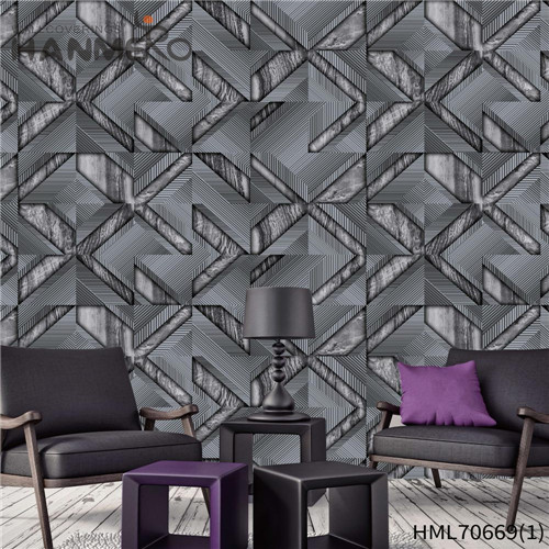 HANMERO PVC 1.06*15.6M Landscape Deep Embossed European House Manufacturer company wallpaper