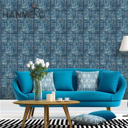 HANMERO high quality wallpapers Affordable Geometric Flocking Modern Sofa background 0.53*10M PVC