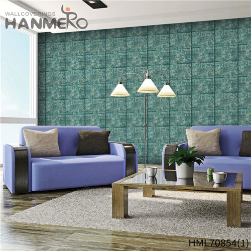 HANMERO PVC wallpaper cheap Geometric Flocking Modern Sofa background 0.53*10M Affordable