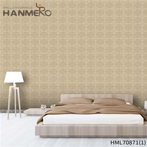 HANMERO PVC Affordable Geometric Flocking Modern Sofa background free wallpaper 0.53*10M