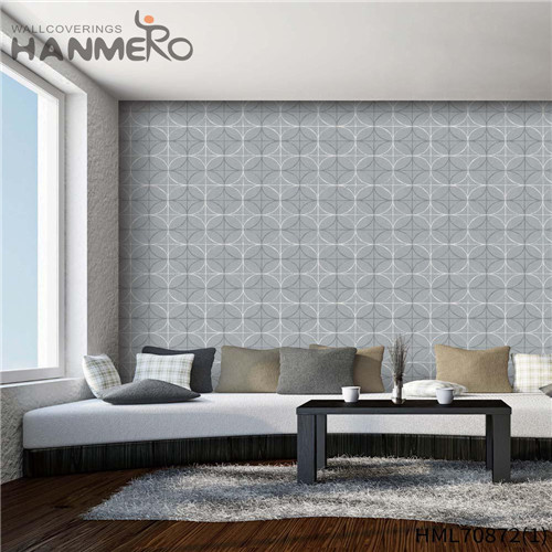 HANMERO 0.53*10M Affordable Geometric Flocking Modern Sofa background PVC online shop wallpaper