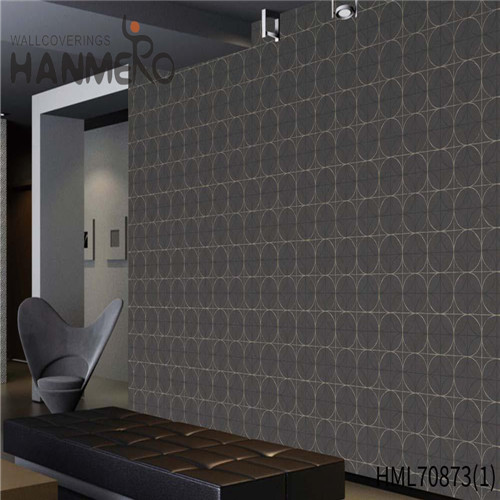 HANMERO PVC 0.53*10M Geometric Flocking Modern Sofa background Affordable online wallpaper for walls