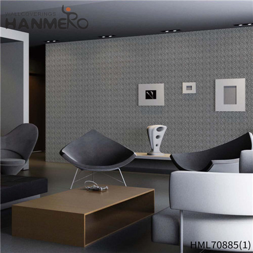 HANMERO PVC Sofa background Geometric Flocking Modern Affordable 0.53*10M wallpaper for home design