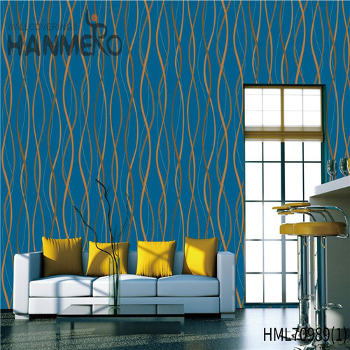 HANMERO PVC Fancy Geometric Deep Embossed wallpaper for walls online Theatres 0.53*10M European