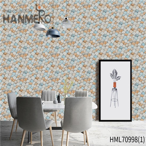 HANMERO PVC Fancy Geometric Deep Embossed European Theatres purchase wallpaper online 0.53*10M
