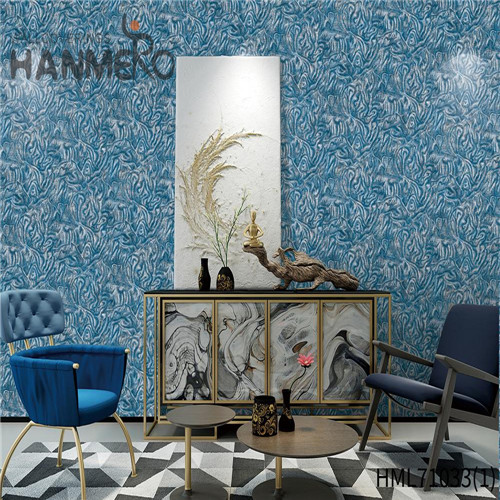 HANMERO PVC Fancy Theatres Deep Embossed European Geometric 0.53*10M buy bathroom wallpaper