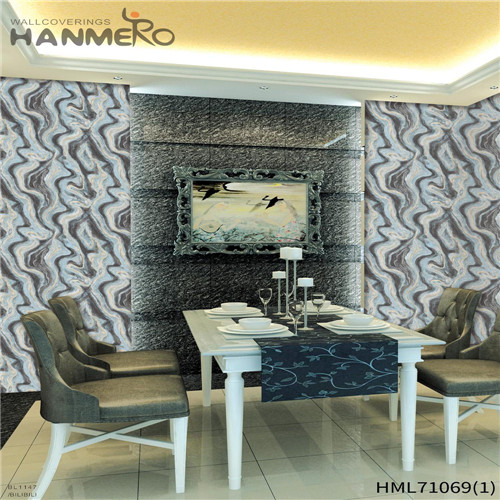 HANMERO Deep Embossed Fancy Geometric PVC European Theatres 0.53*10M wallpaper design in bedroom