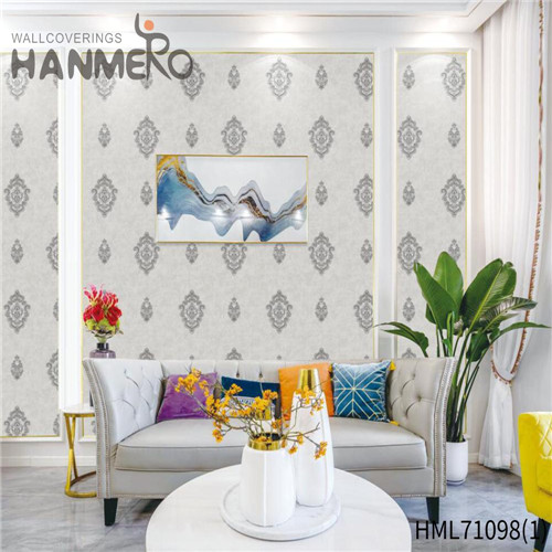 HANMERO PVC Factory Sell Directly 0.53M Technology Chinese Style Cinemas Brick wallpaper retail stores