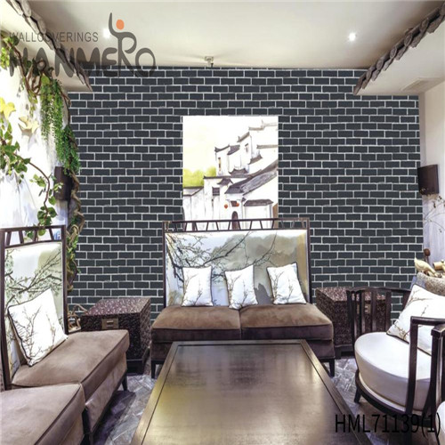 HANMERO PVC Factory Sell Directly Chinese Style Technology Brick Cinemas 0.53M interior wallpaper design ideas