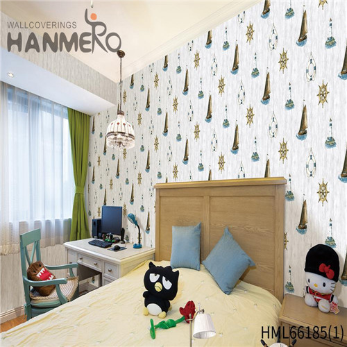 HANMERO Kids Room Exporter Flowers Deep Embossed European Non-woven 0.53M unique home wallpaper