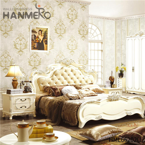 HANMERO Non-woven Exporter Flowers Kids Room European Deep Embossed 0.53M custom home wallpaper