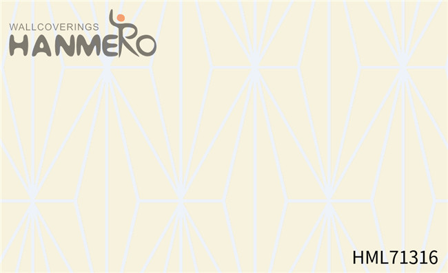 HANMERO PVC Technology Geometric Exported Modern TV Background 1.06*15.6M removable wallpaper
