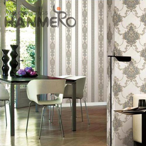 HANMERO PVC wallpaper home Flowers Deep Embossed European Cinemas 1.06*15.6M Imaginative