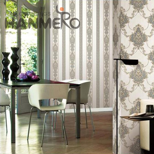 HANMERO PVC Imaginative Flowers Deep Embossed European wallpaper kitchen 1.06*15.6M Cinemas