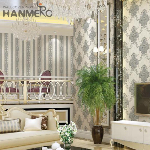 HANMERO PVC Imaginative Flowers Deep Embossed European Cinemas wallcoverings 1.06*15.6M