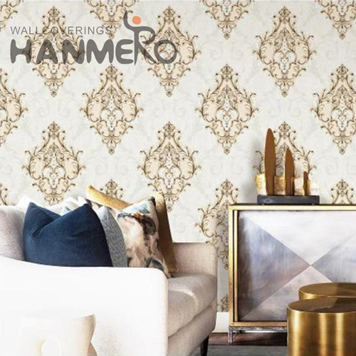 HANMERO PVC Imaginative Flowers Deep Embossed European 1.06*15.6M Cinemas wallpaper wallcovering