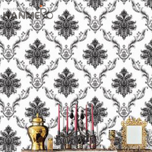 HANMERO PVC Imaginative Flowers Cinemas European Deep Embossed 1.06*15.6M wallpaper for walls for sale