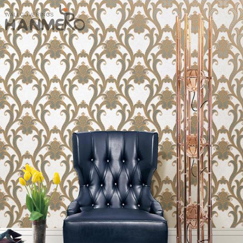 HANMERO PVC Imaginative Flowers European Deep Embossed Cinemas 1.06*15.6M home wallpaper price