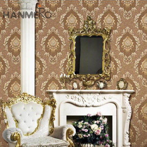 HANMERO Imaginative PVC Flowers Deep Embossed European Cinemas 1.06*15.6M shop wallpaper designs