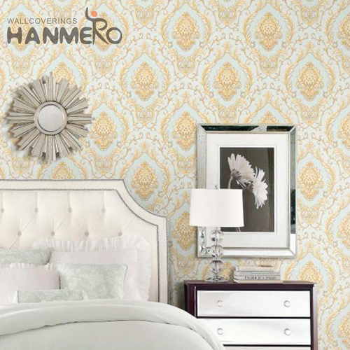HANMERO Imaginative 1.06*15.6M room design with wallpaper Deep Embossed European Cinemas PVC Flowers