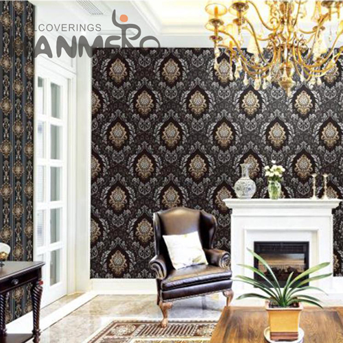 HANMERO Imaginative PVC 1.06*15.6M custom home wallpaper European Cinemas Flowers Deep Embossed