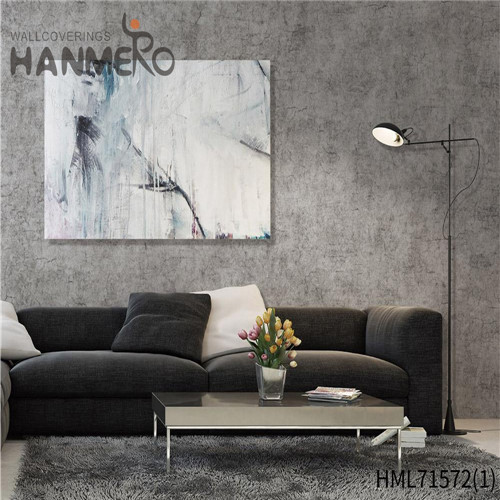 HANMERO PVC Decor Stone Flocking wallpaper for homes decorating House 1.06*15.6M Modern