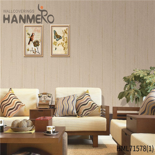 HANMERO PVC Decor 1.06*15.6M Flocking Modern House Stone local wallpaper shops