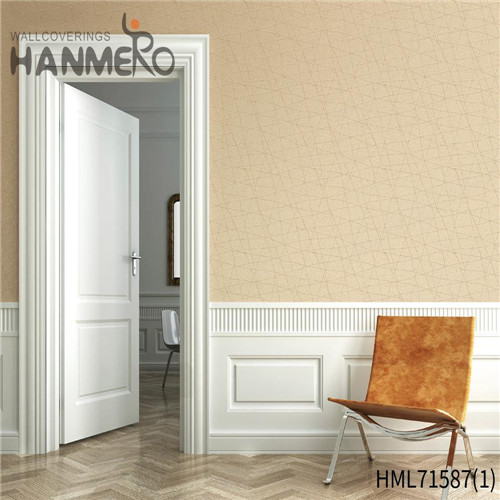 HANMERO House Decor Stone Flocking Modern PVC 1.06*15.6M home decor hd wallpapers