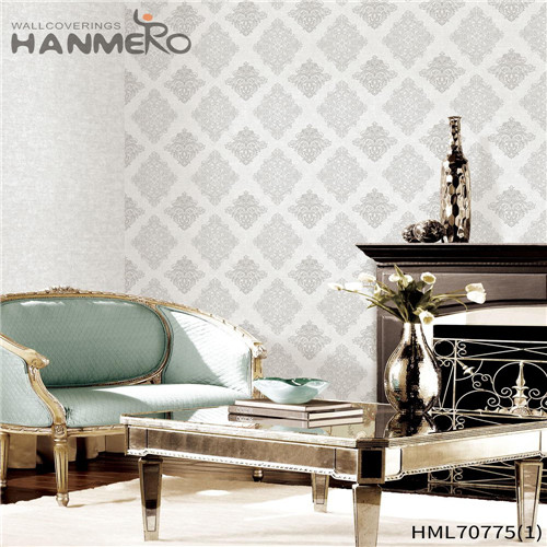 HANMERO PVC Professional Supplier Flowers Bronzing European Bed Room 0.53*10M wallpaper ideas