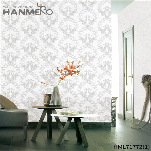HANMERO PVC Professional Supplier Flowers Bronzing wallpaper for bedroom walls designs Bed Room 0.53*10M European