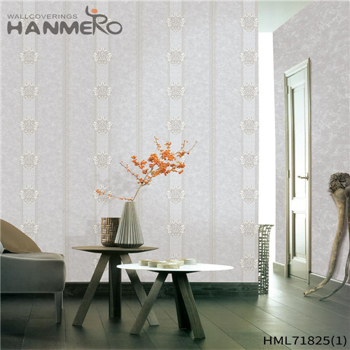 HANMERO PVC Low price wallpaper for homes Flocking Classic Kitchen 0.53*10M Flowers