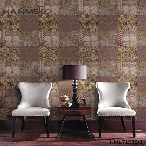 HANMERO PVC Fancy Flowers Deep Embossed Pastoral Theatres design of wallpaper for wall 0.53*10M