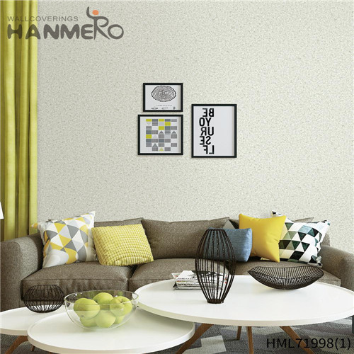 HANMERO PVC Stocklot Solid Color unique wallpaper designs Modern Restaurants 1.06*15.6M Technology
