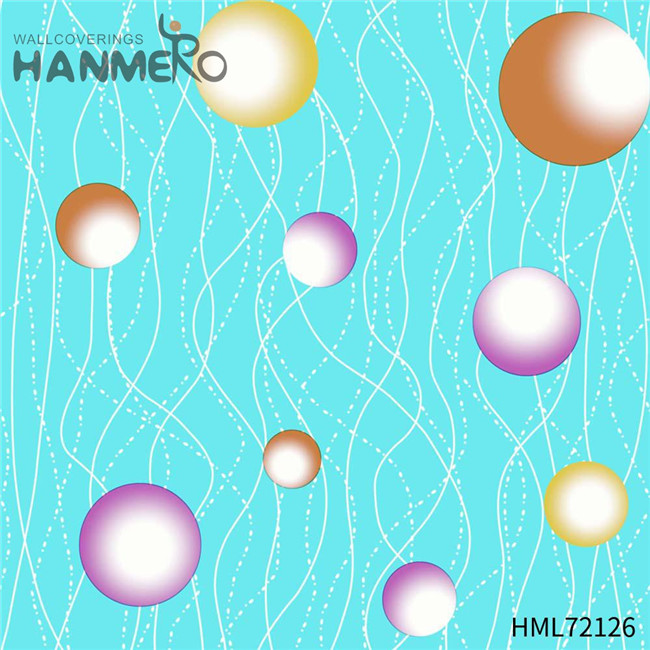 HANMERO European Kids Room 0.53M wallpaper walls room Scrubbable PVC Geometric Technology