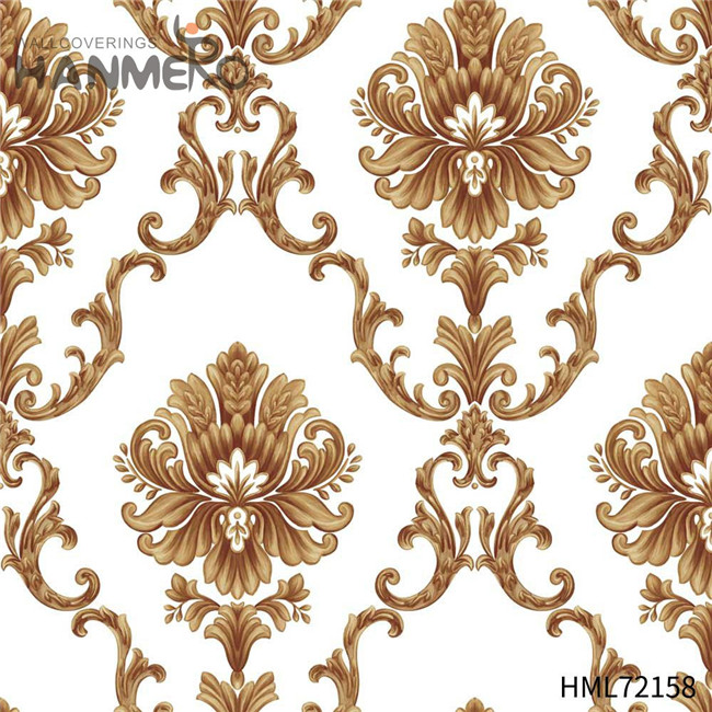 HANMERO PVC Standard Flowers Deep Embossed European Restaurants wallpaper for homes 0.53M