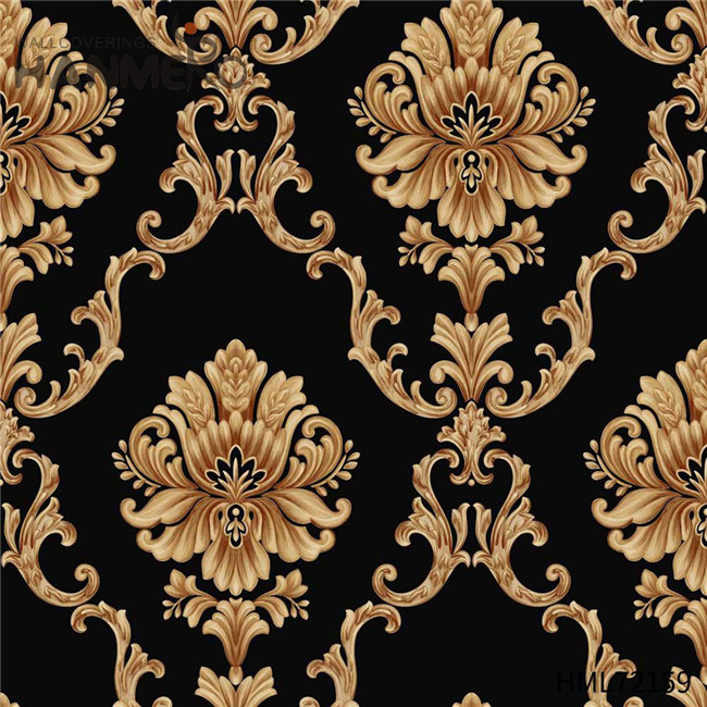 HANMERO 0.53M Standard Flowers Deep Embossed European Restaurants PVC bedroom wallpaper designs