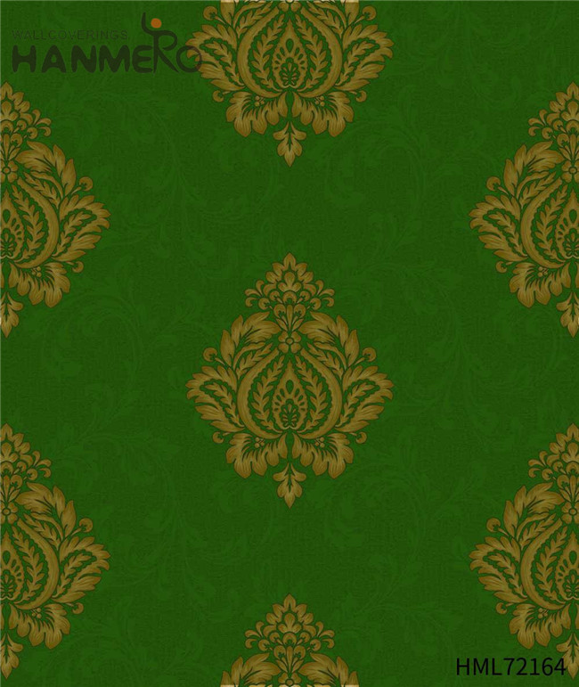 HANMERO Restaurants Standard Flowers Deep Embossed European PVC 0.53M wall decor wallpaper