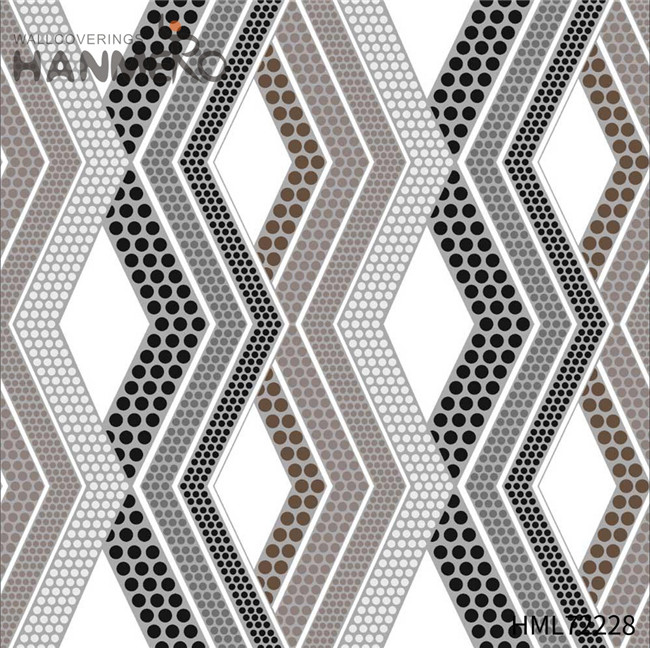 HANMERO PVC Exporter Geometric Bronzing 0.53M Bed Room European wallpaper bedroom