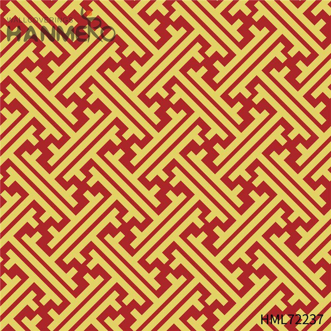 HANMERO PVC Exporter European Bronzing Geometric Bed Room 0.53M room wallpaper design