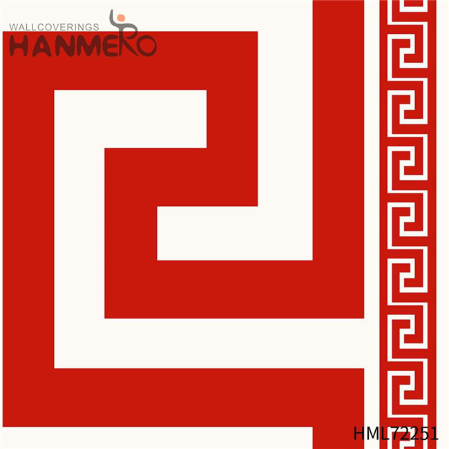 HANMERO Bed Room 0.53M decorative wall borders Bronzing European Exporter PVC Geometric