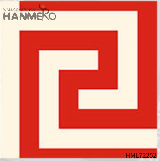 HANMERO Exporter Bed Room 0.53M designer wallcoverings European PVC Geometric Bronzing