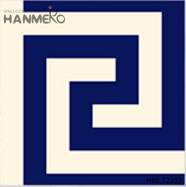 HANMERO Exporter PVC Bed Room 0.53M store wallpaper Geometric Bronzing European