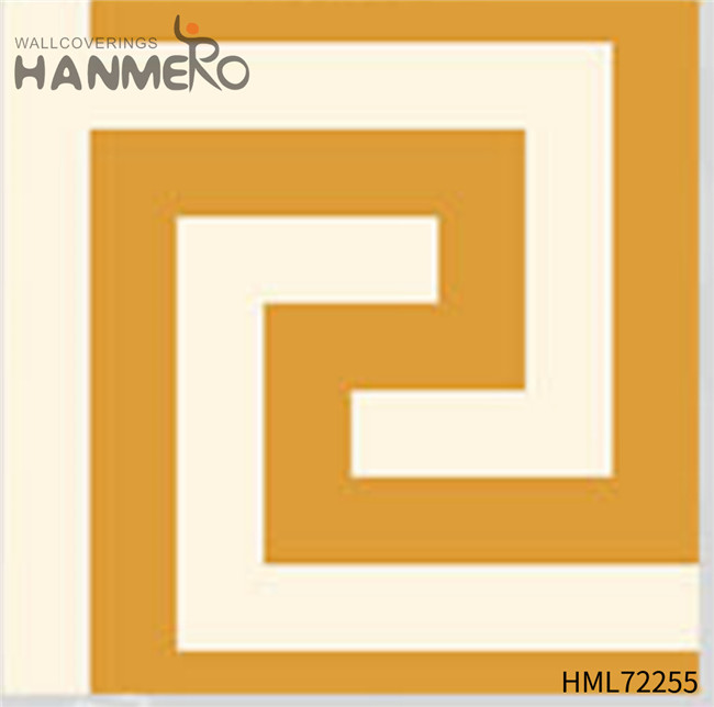 HANMERO Exporter PVC Geometric Bronzing Bed Room 0.53M wallpaper where to buy European