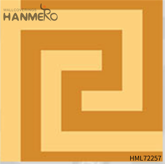 HANMERO Exporter European Bed Room 0.53M red and black wallpaper for walls Geometric Bronzing PVC