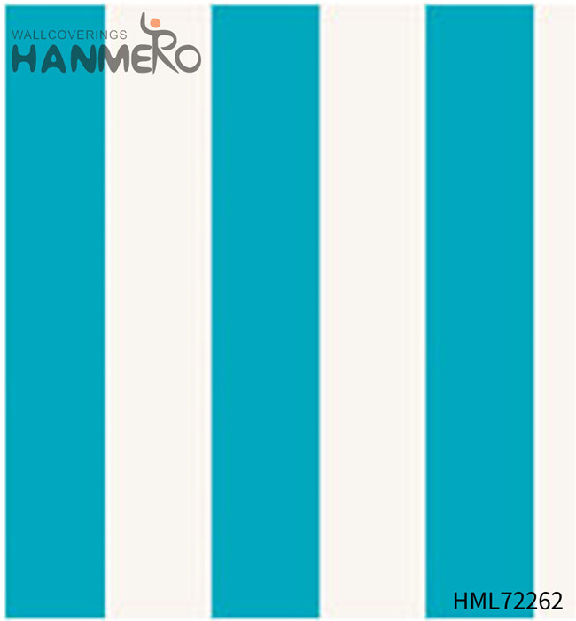 HANMERO Exporter PVC Bronzing European Bed Room 0.53M black and red wallpaper for walls Geometric