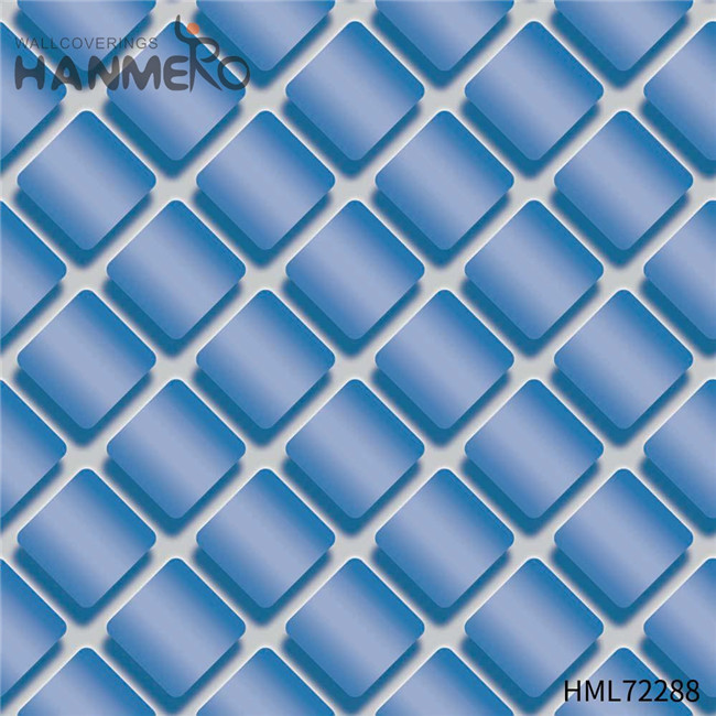 HANMERO online wallpaper for walls Exporter Geometric Bronzing European Bed Room 0.53M PVC